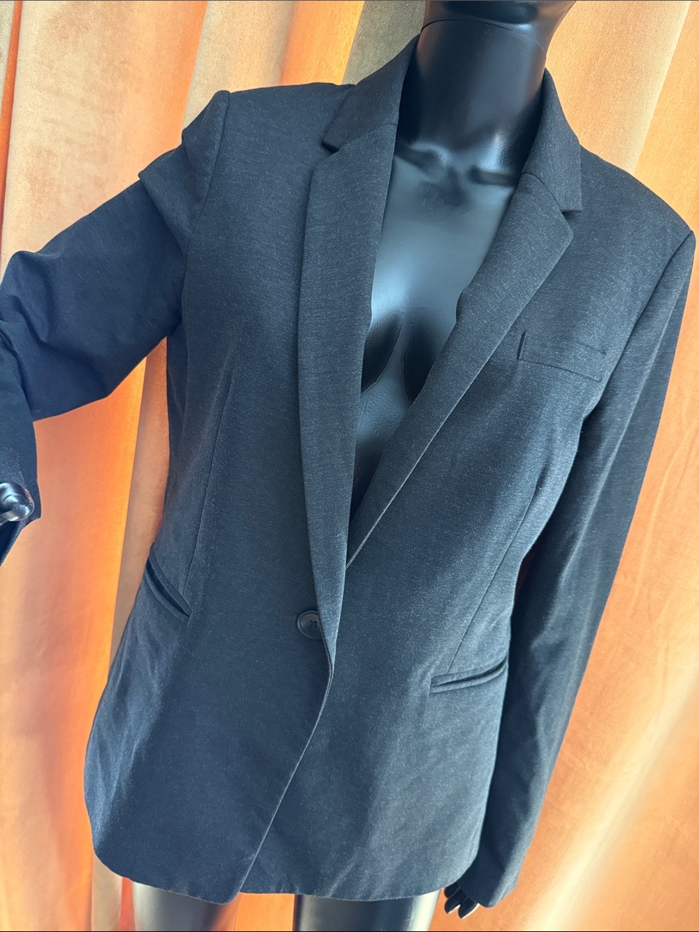 Alex Marie Black Single-Button Tailored Blazer